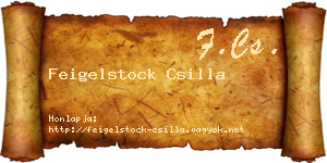 Feigelstock Csilla névjegykártya