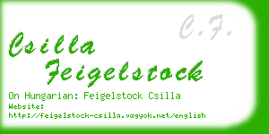 csilla feigelstock business card